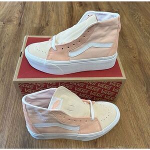 VANS sk8-hi top tapered suede platform lace up shoes sneakers women’s 8 new